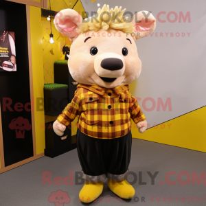 Disfraz de mascota Gold Sow...