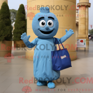 Blå Falafel maskot kostume...