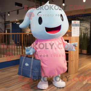 Pink Beluga Whale mascot...