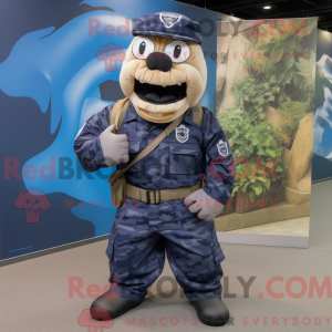 Disfraz de mascota Navy...