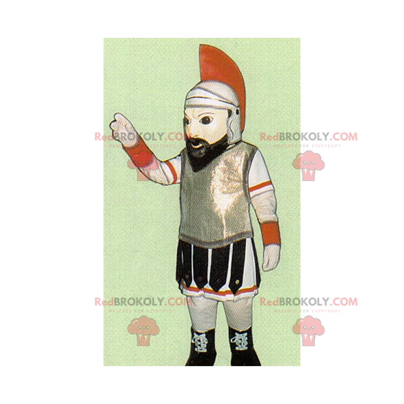 Mascote romano em traje de gladiador - Redbrokoly.com