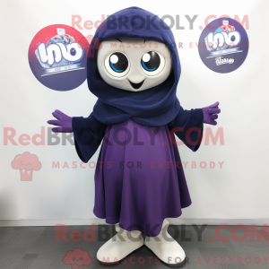 Navy Plum maskot kostume...