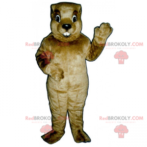 Mascotte de rongeur - Redbrokoly.com