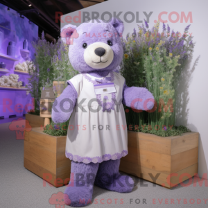 Lavender Bear mascot...