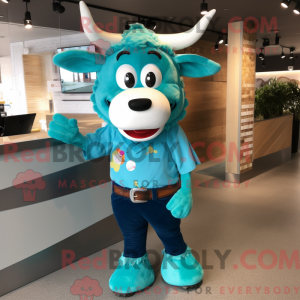 Turkis ko maskot kostume...