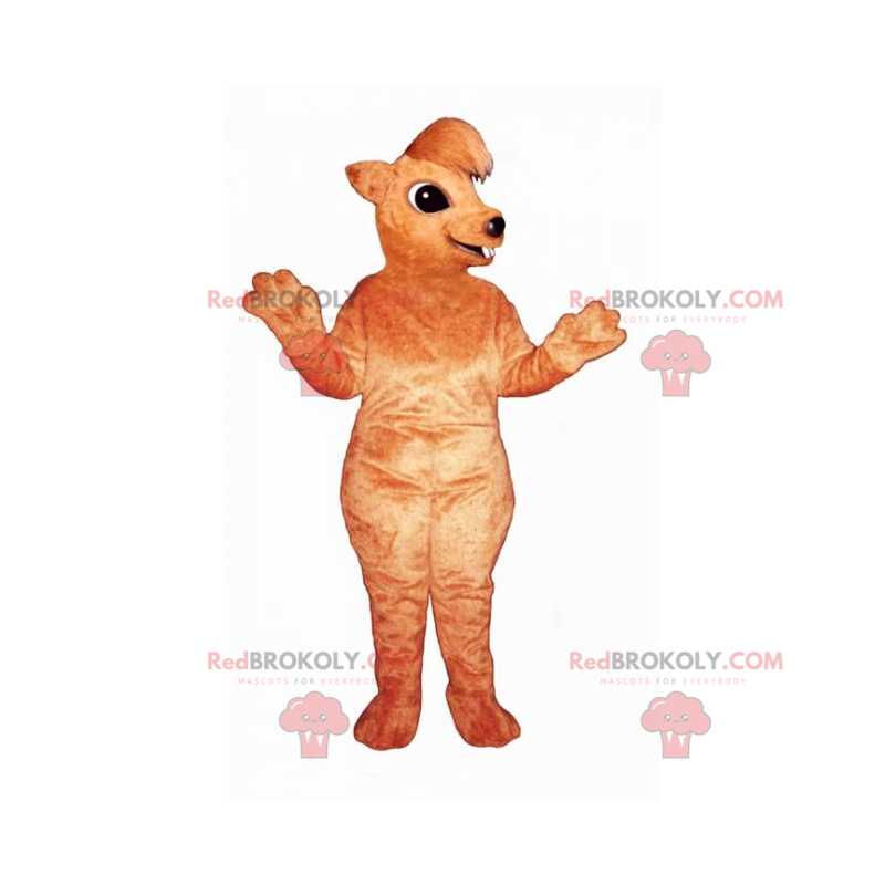 Mascotte de rongeur au long nez - Redbrokoly.com