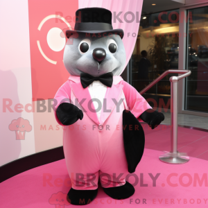 Pink Seal-maskotdraktfigur...