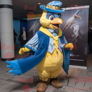 Yellow Blue Jay mascot...