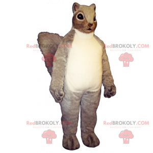 Long-haired squirrel mascot - Redbrokoly.com