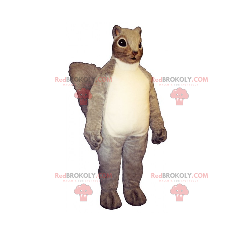 Mascotte langharige eekhoorn - Redbrokoly.com
