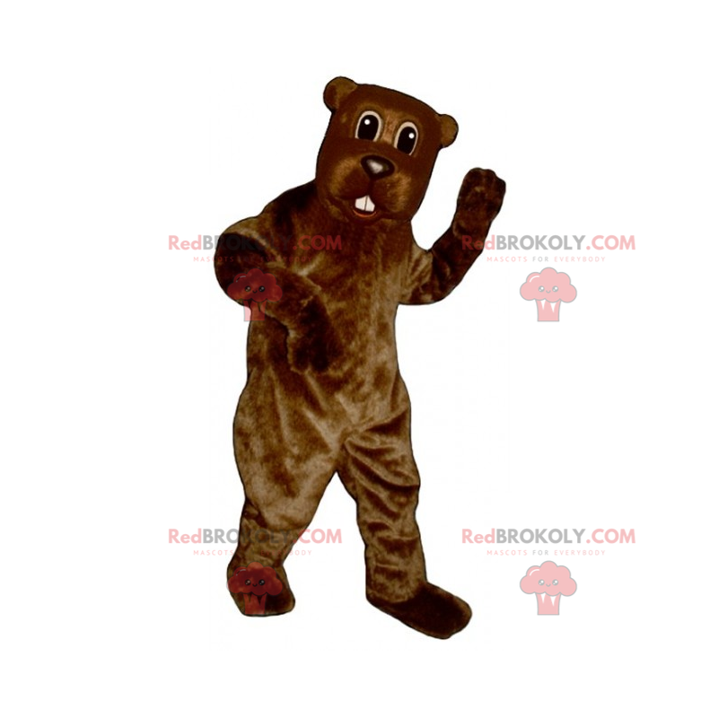 Rodent mascot with big teeth - Redbrokoly.com