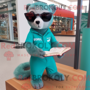 Turquoise Ferret mascot...