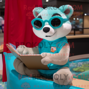 Turquoise Ferret mascot...