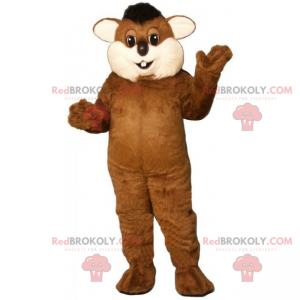 Rodent mascot with big cheeks - Redbrokoly.com