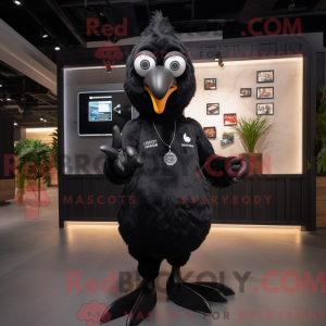 Máscara de frango preto...