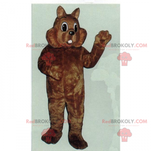 Mascota de roedor con mejillas grandes - Redbrokoly.com