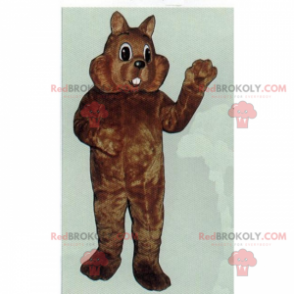 Rodent mascot with big cheeks - Redbrokoly.com