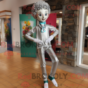 Silver Irish Dancer mascot...
