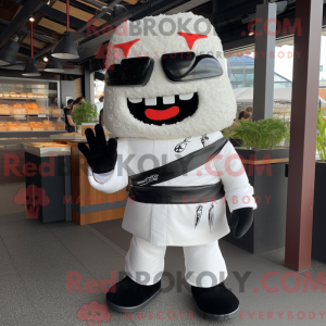 Witte Sushi mascotte...