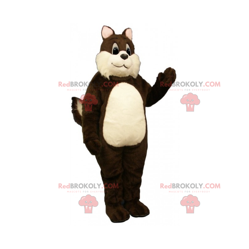 Rodent mascot with soft cheeks - Redbrokoly.com