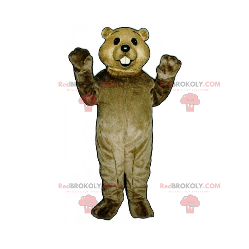 Mascote roedor com dentes longos e brancos - Redbrokoly.com Mascote roedor com dentes longos e brancos - Redbrokoly.com