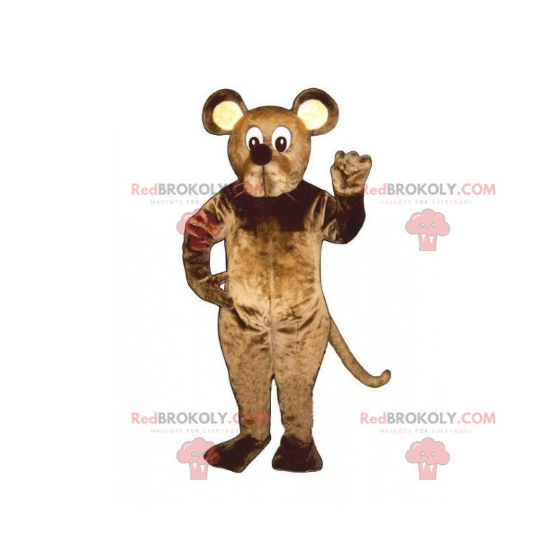 Mascota de roedor con orejas redondas - Redbrokoly.com