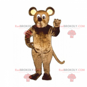 Mascota de roedor con orejas redondas - Redbrokoly.com