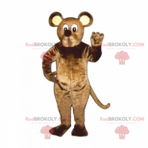 Mascote roedor com orelhas redondas - Redbrokoly.com