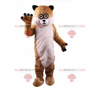 Mascote roedor de olhos pequenos - Redbrokoly.com