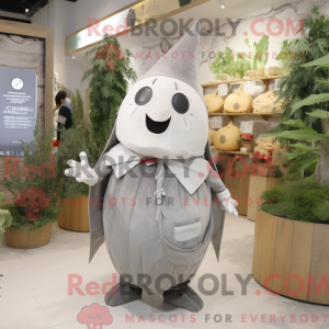 Grå Radise maskot kostume...