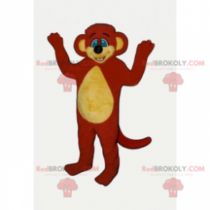 Orange rodent mascot with blue eyes - Redbrokoly.com