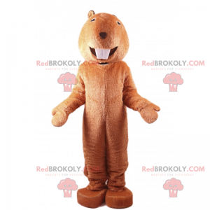 Knaagdiermascotte met grote tanden - Redbrokoly.com
