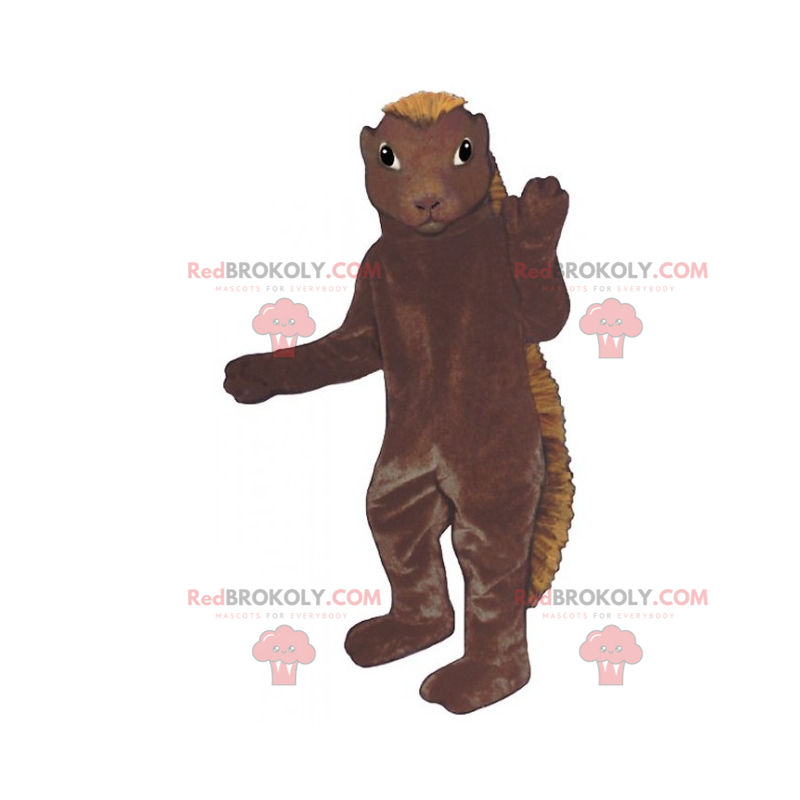 Mascote roedor com crista longa - Redbrokoly.com