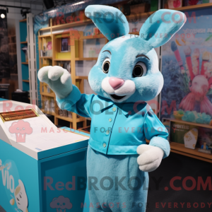 Maskotdraktfigura Cyan...