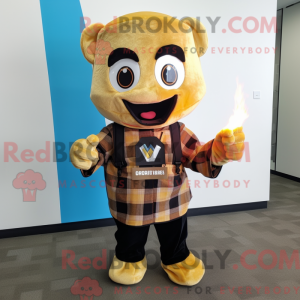 Gold Fire Eater mascot...