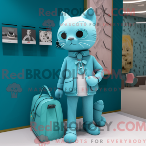 Máscara Cyan Cat com...