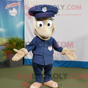 Disfraz de mascota Navy...