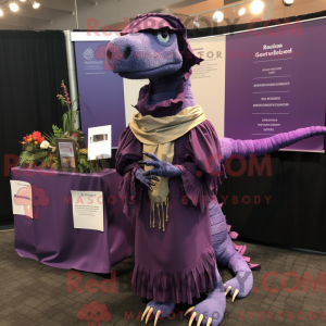 Lilla Spinosaurus maskot...