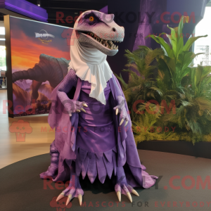 Lilla Spinosaurus maskot...