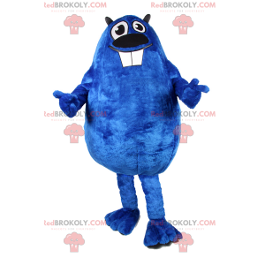 Mascote roedor azul - Redbrokoly.com