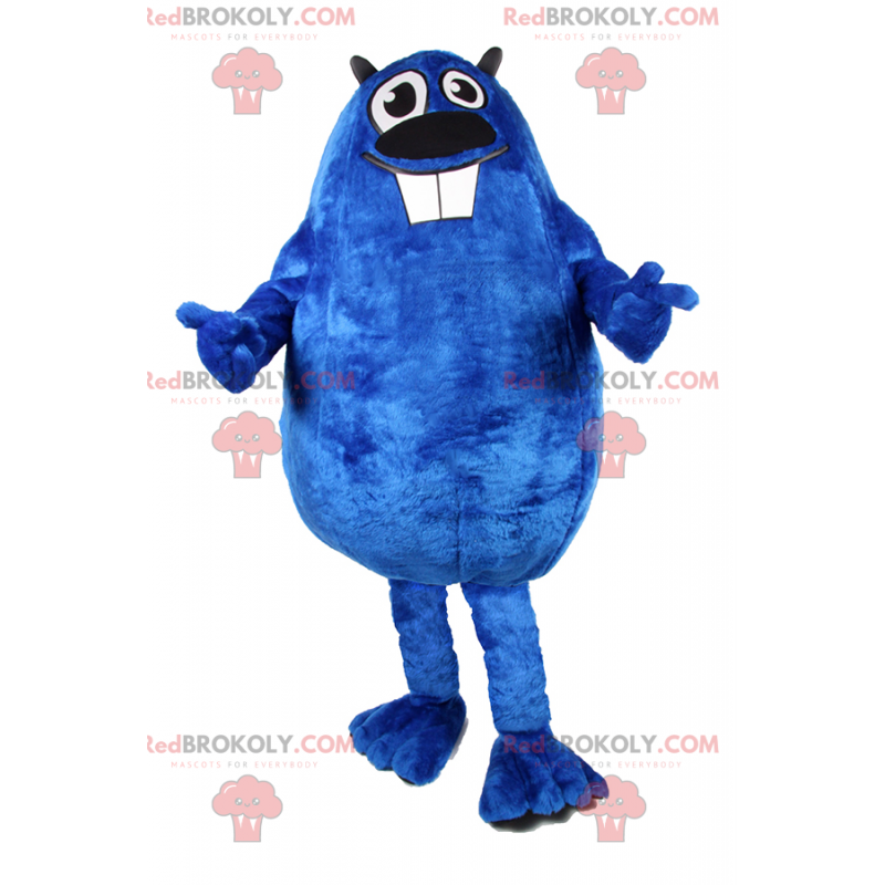 Mascote roedor azul - Redbrokoly.com Mascote roedor azul - Redbrokoly.com