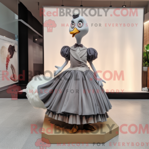 Gray Swan maskot kostume...