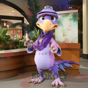 Lavendel Dimorphodon maskot...