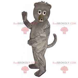 Mascotte de rongeur gris - Redbrokoly.com