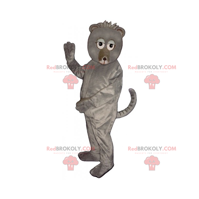 Grijze knaagdier mascotte - Redbrokoly.com