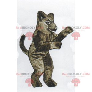 Brown rodent mascot - Redbrokoly.com