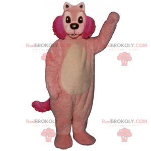 Mascote roedor rosa - Redbrokoly.com