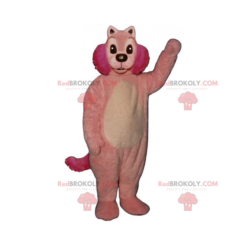Mascote roedor rosa - Redbrokoly.com