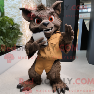 Brown Gargoyle mascot...
