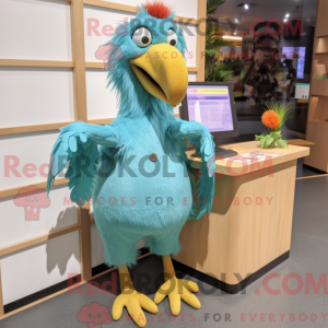 Costume de mascotte Cyan...